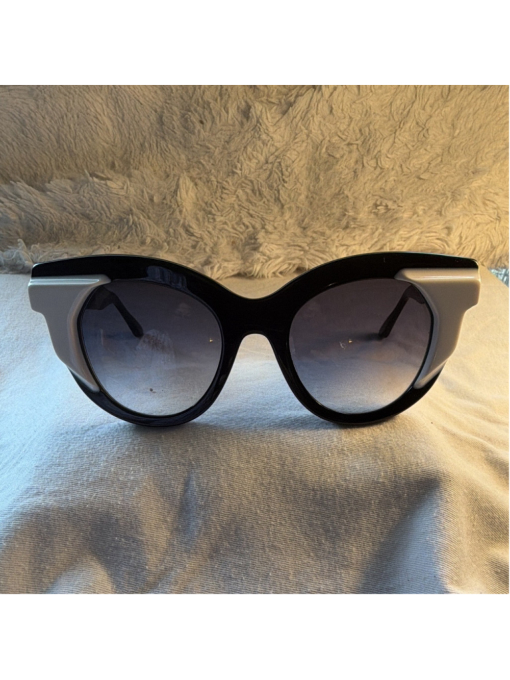 Thierry Lasry SLUTTY 29 Round Sunglasses Black/Gray Gradient UV400 52-21